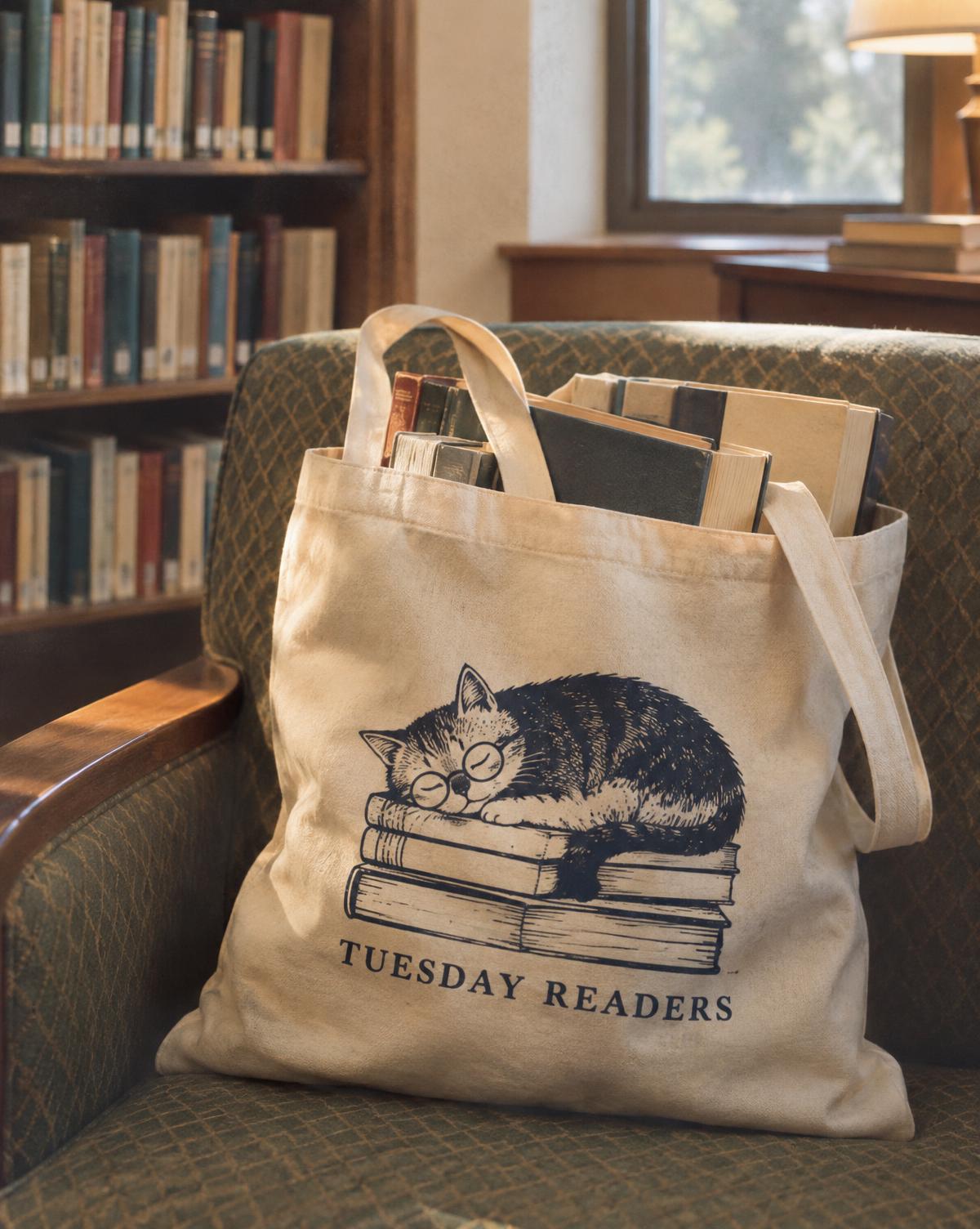 Tuesday readers merch piece for a book club