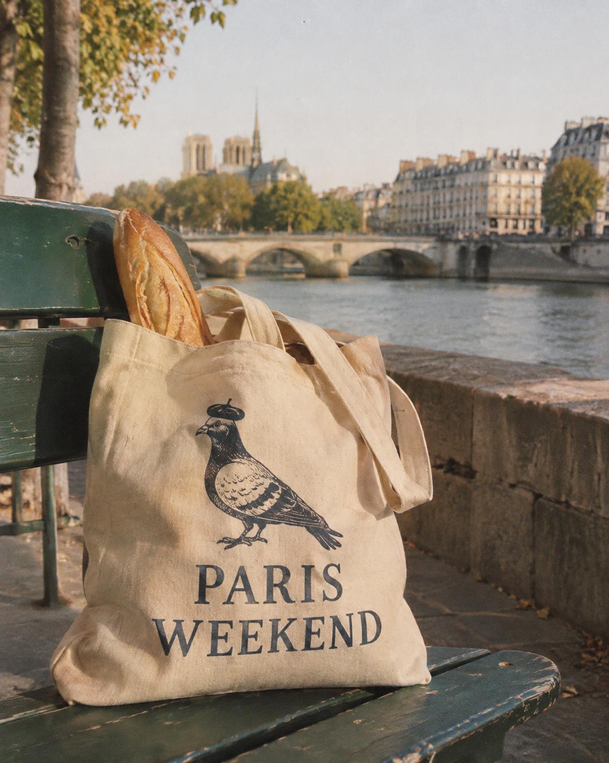 Paris weekend merch piece for a city break