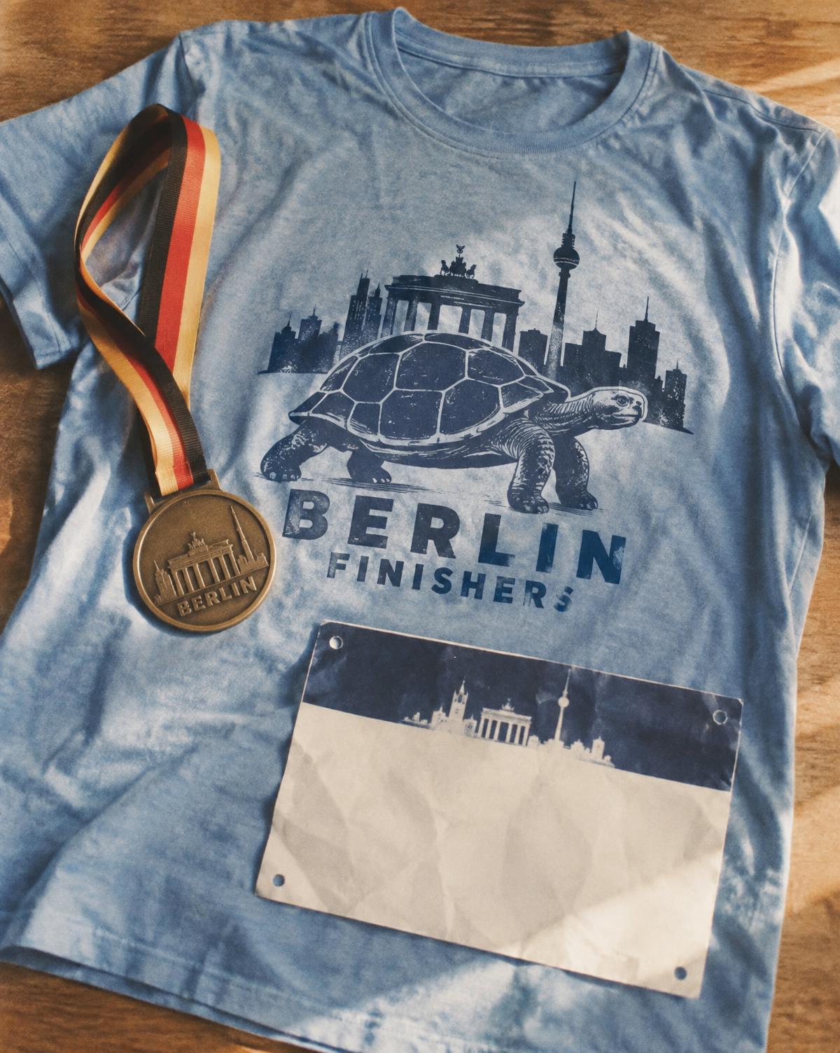 Berlin finishers merch piece for a race finishers