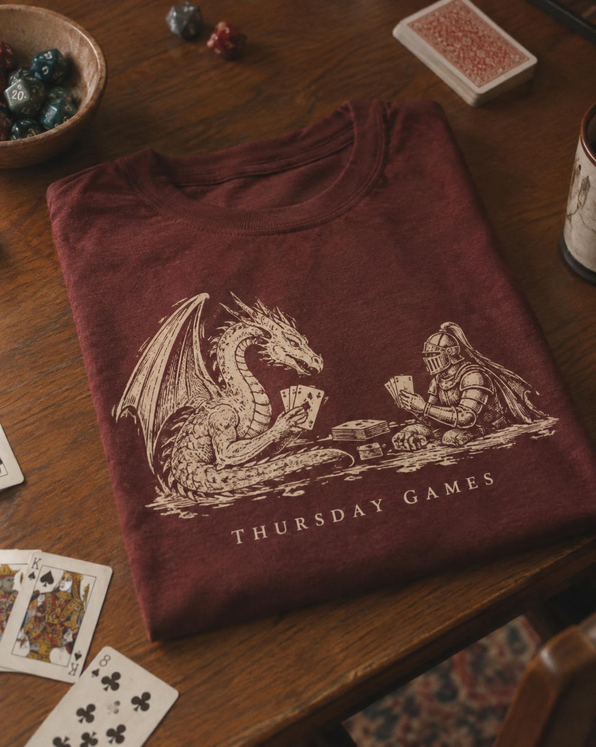 Thursday games merch piece for a game night