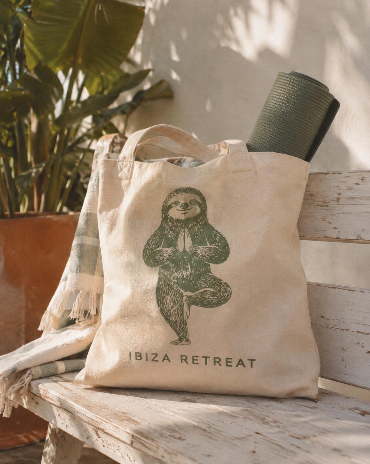 Ibiza retreat merch piece for a yoga retreat