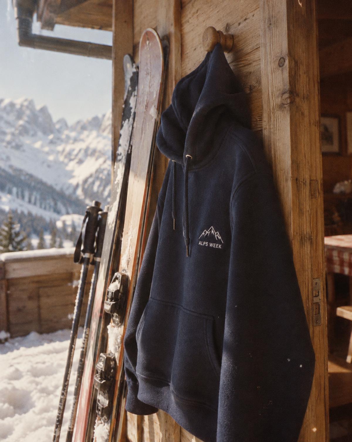 Alps week merch piece for a ski trip