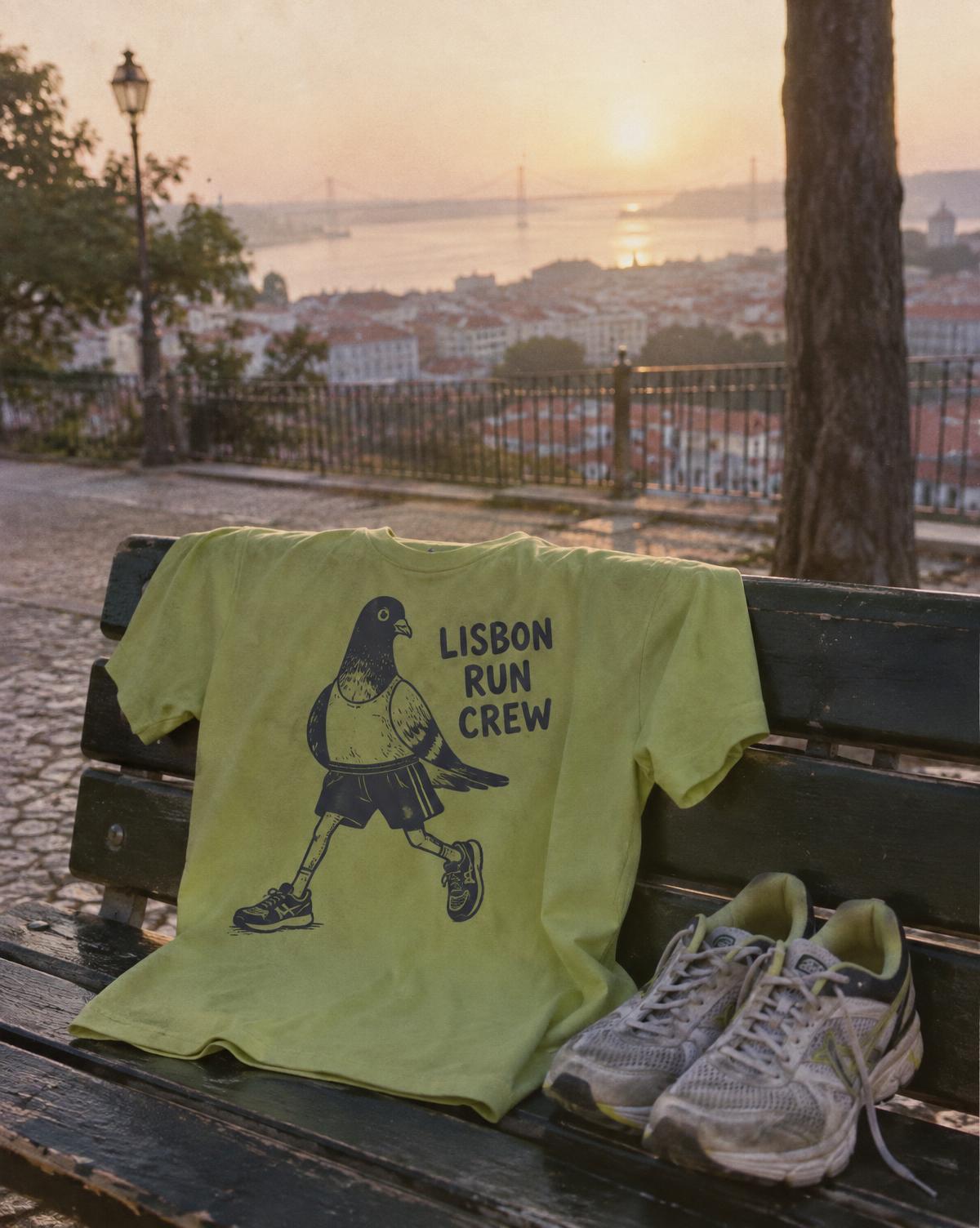 Lisbon run crew merch piece for a run club