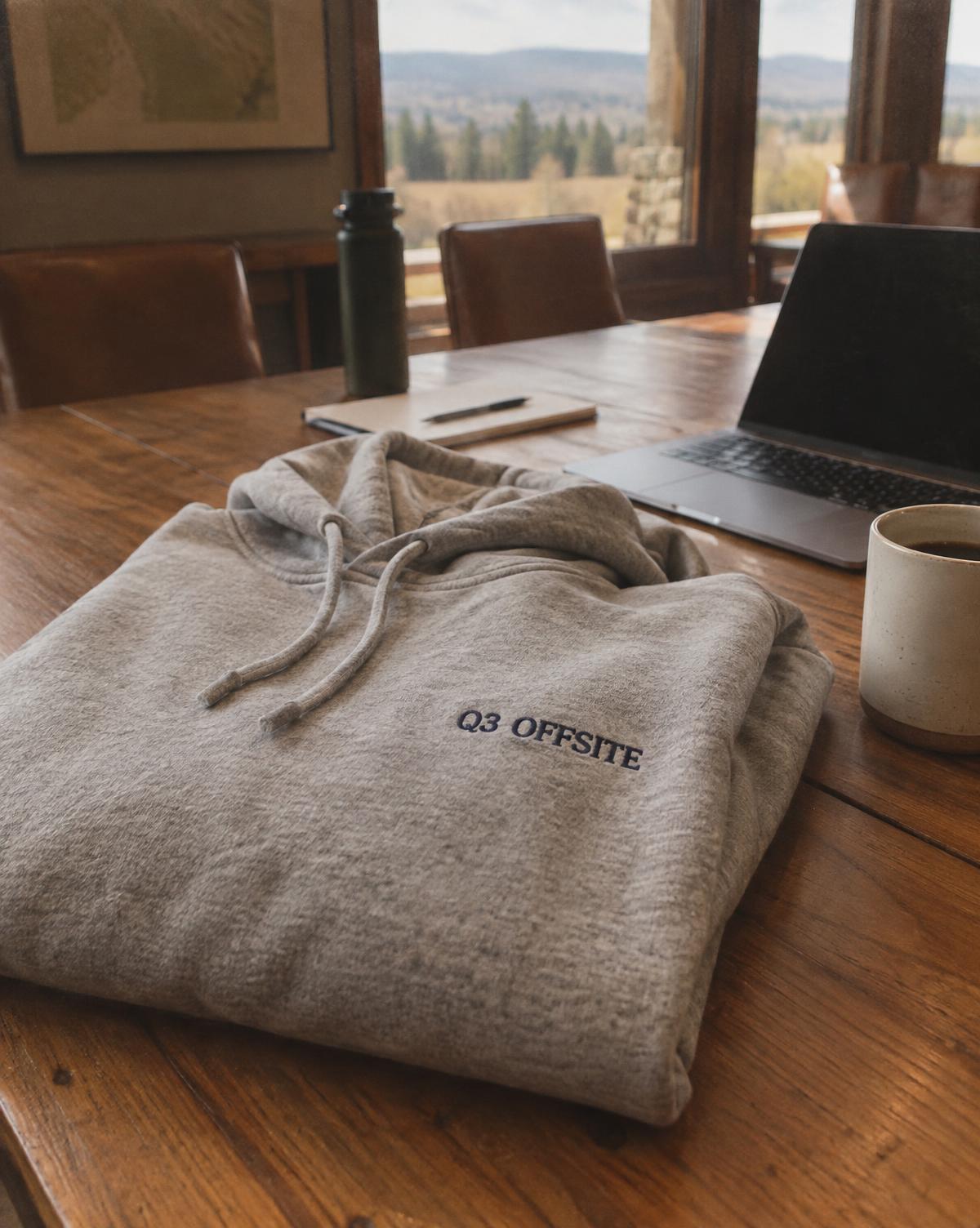 Q3 offsite merch piece for a team offsite