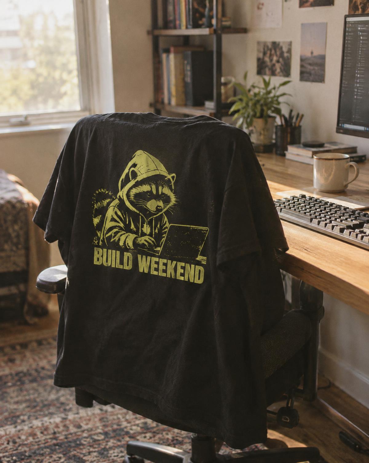 Build weekend merch piece for a hackathon