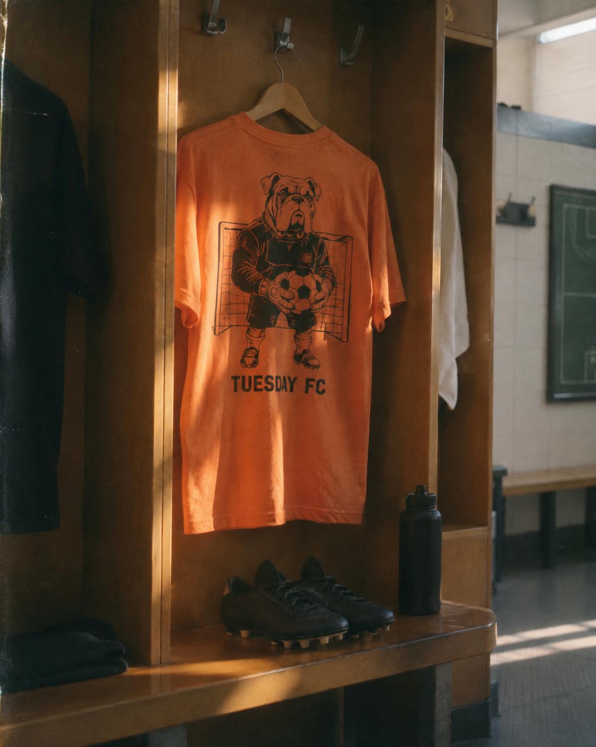 Tuesday FC merch piece for a five a side