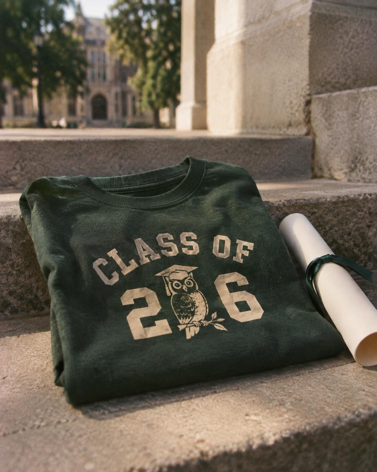 Class of 2026 merch piece for a graduation