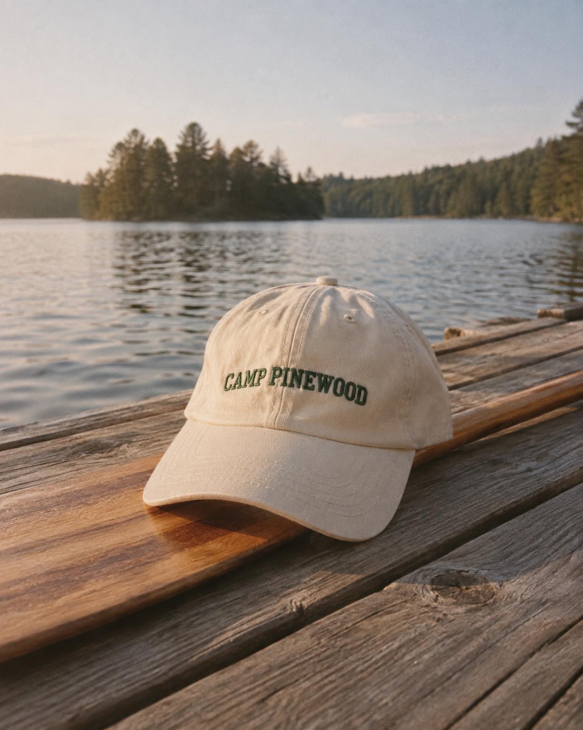 Camp Pinewood merch piece for a camp staff