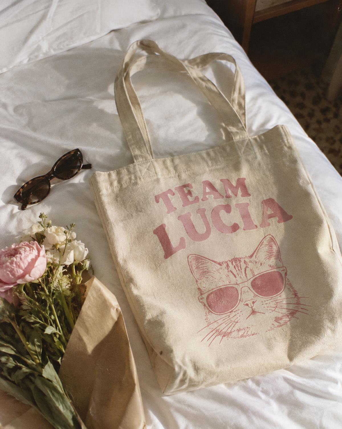 Team Lucia merch piece for a hen do